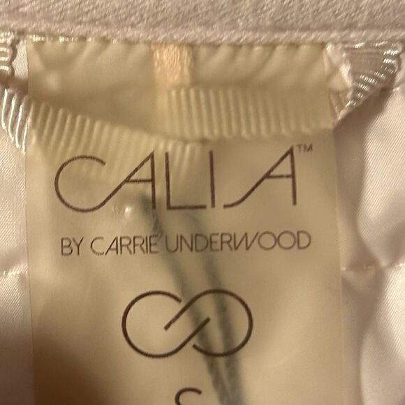 Calia by Carrie Underwood Tan Cream Full Zip Hybrid Jacket Size Small - Picture 4 of 10